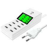 Yc-Cda6 Universal 8 USB Charger lcd display