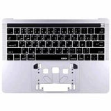 MacBook Pro 13" (2018) A1989 EMC 3358 Keyboard+Frame Silver Grade B Arab Layout 100% Original