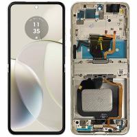 Moto Razr 40 XT2323 Touch + Lcd + Frame  6.9' White Service Pack