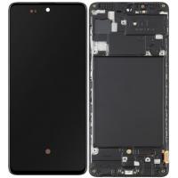 Samsung Galaxy A71 A715f Touch+Lcd+Frame Black OLED