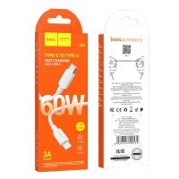 USB-C to USB-C Cable Hoco X96 60W 3A 1M White