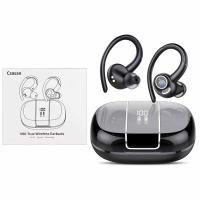 Csasan V90 Bluetooth Sports Headphones Bluetooth 5.3 Wireless with HD Mic Black in Blister