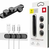 Peas Cable Clip Baseus Black ACWDJ-01