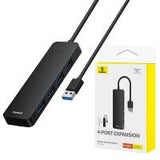 USB-A Hub Baseus UltraJoy Lite 4 x USB-A 3.0 0.5M Black B0005280B111-02