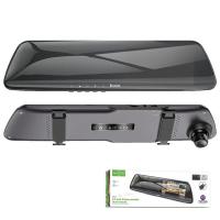 Dash + Rear Camera Hoco DV4 Mirror 4.5inch LCD Black in Blister