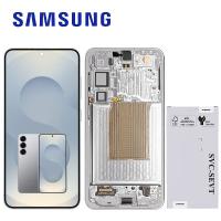 Samsung Galaxy S25+ S936 Touch + Lcd + Frame Silver Shadow / Light Grey Service Pack