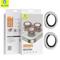 Blueo Original Metal Frame Lens Protector Glass iPhone 15 / 15 Plus Glitter In Blister