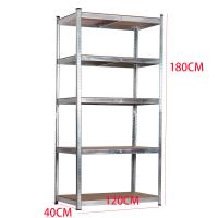 Garden Friend Line 5-Shelf Metal And MDF Shelf Dimensions H 180 W 120 D 40 cm Load Capacity 175 kg Shelf Interlocking As