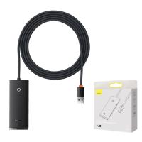 USB Hub Baseus Lite 4 x USB-A 3.0 - 1 x USB-C 2m Black WKQX030201 in Blister