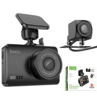 Dash + Rear Camera Hoco DV3 1080P 2.45inch LCD Black in Blister