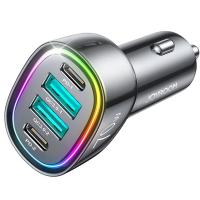 Car Charger Joyroom JR-CL29 70W 3A 2 x USB-A - 2 x USB-C Black In Blister