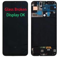 Samsung A50 2019 A505f Touch + Lcd + Frame Glass Broken