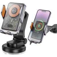 Wireless Car Charger Hoco HW8 15W 1.67A Black In Blister