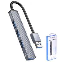 USB Hub Orico AH-A13 1 x USB-A 3.0 - 3 x USB-A Grey in Blister