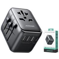 Wall Charger Joyroom JR-TCW01 Travel 17W 3A 1 x USB-C - 3 x USB-A Black in Blister