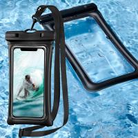 Floating Universal IPX8 Waterproof Smarphone Case 7.2" Black