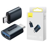 USB-C to USB-A OTG Adapter Baseus INGENUITY Blue ZJJQ000003 in Blister