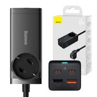 Power Strip Baseus GaN3 Pro PowerStrip 65W 3A 2 x USB-A - 2 x USB-C - 1 x Schuko Black PSZM000901 In Blister
