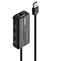 USB Hub UGREEN 20264 3 x USB-A - 1 x RJ45 Black in Blister