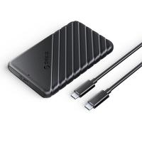 HDD / SSD Enclosure Orico 25PW1C-C3 for SATA 2.5inch USB-C Black In Blister