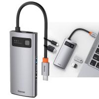 USB-C Hub Baseus Metal Gleam 2 x USB-A - 1 x USB-C - 1 x HDMI Grey CAHUB-CY0G