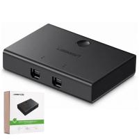 Switch USB UGREEN US158 2 x USB-B Black in Blister