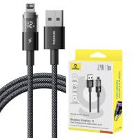 USB-A to Lightning Cable Baseus Display 2 18W 2.4A 1m Black P10382700121-00 in Blister