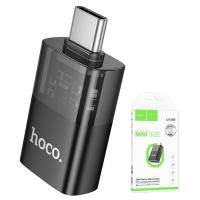 USB-C to USB-A OTG Adapter Hoco UA36B Black in Blister