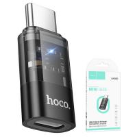 Lightning to USB-C Adapter Hoco UA36E Black in Blister