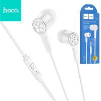 HOCO Wire Earphones Jack 3,5MM With Microphone M104 White In Blister