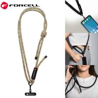 FORCELL F-DESIGN S10X165 Crossbody Phone Lanyard With Adjustable Length (Max 82,5CM In the Loop) Green Pink Purple In Bl