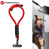 FORCELL F-DESIGN R10X40 Wrist Phone Lanyard With Adjustable Length (Max 20CM In The Loop) Red In Blister