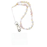 HAPPY Phone Lanyard Phone Pendant / Cord Length 44CM (22CM In The Loop) / On Hand - Lite Pink