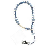 LOVE Phone Lanyard Phone Pendant / Cord Length 44CM (22CM In The Loop) / On Hand - Lite Blue