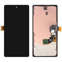 Google Pixel 6A Touch + Lcd + Plastic Support Black Original