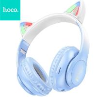 HOCO Wireless Bluetooth Headphones W42 Cat Ear Crystal Blue In Blister