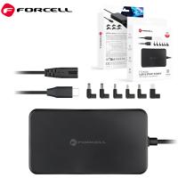 FORCELL F-ENERGY E856 Uniwersal Laptop Charger 65W (6 Adaptors) - Czarny In Blister