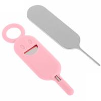 SIM Ejector OEM Keychain Type Pink