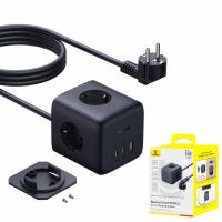 Power Strip Baseus EnerFill FA11 3 x Schuko Black E00082100123-00 in Blister