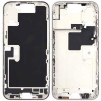 iPhone 16 Pro Middle Frame + Power Volume And Photo Key + Full Flex White Titanium Disassembled Grade A Original