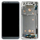 Lg G6 H870 Touch+Lcd+Frame (One Slot Sim) Silver