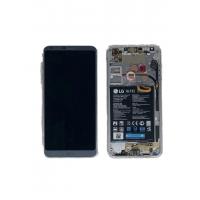 lg g6 h870 touch+lcd+frame+battery+flex charge full mono sim silver original