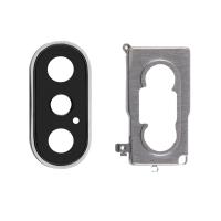 iPhone XS/xs max camera glass+frame+support white