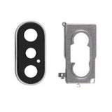 iPhone XS/xs max camera glass+frame+support white