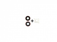 iPhone XR camera glass+frame+support red