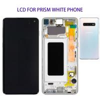samsung galaxy s10 g973f touch+lcd+frame white original Service Pack