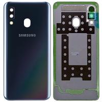 samsung galaxy a40 2019 a405f back cover+camera glass black original