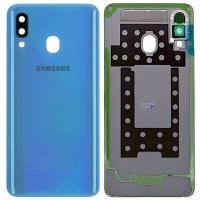 samsung galaxy a40 2019 a405f back cover+camera glass blue original