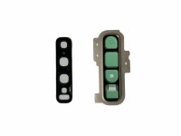 samsung galaxy s10 plus g975f camera glass +support gold