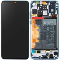Huawei P30 Lite (Back Camera 24mp Version) Touch+Lcd+Frame+Battery Aurora Blue Service Pack